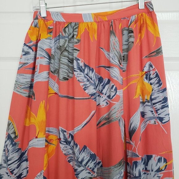 Patrons of Peace Floral Maxi Skirt Tropical Lightweight Flowy Womens Size Medium - Picture 2 of 12